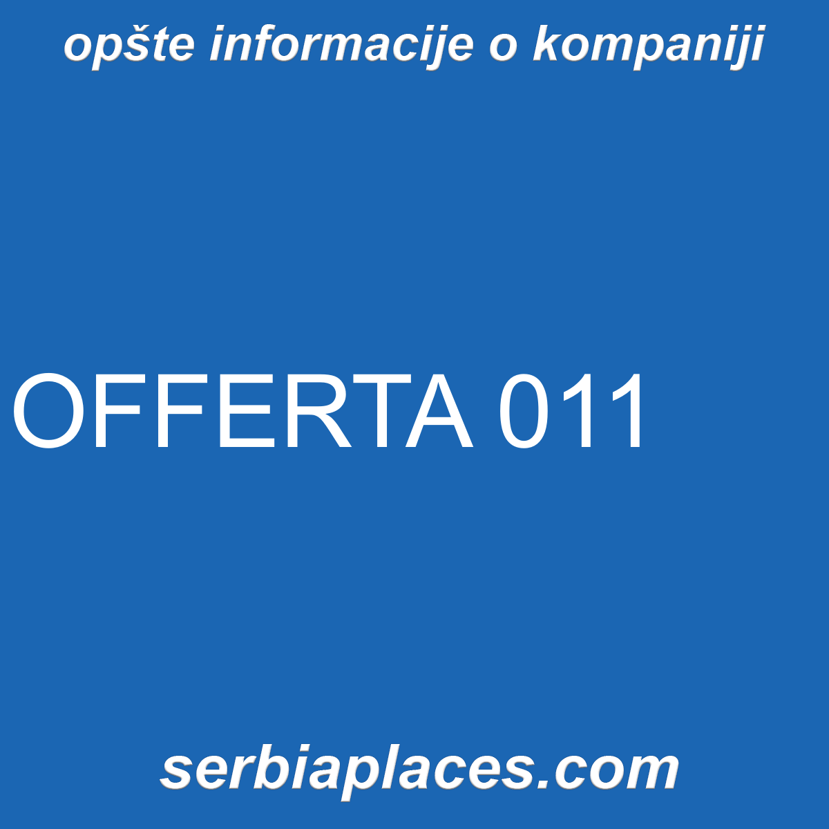 OFFERTA 011