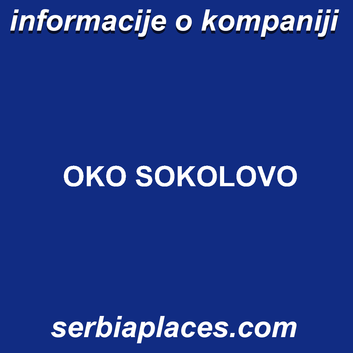 OKO SOKOLOVO