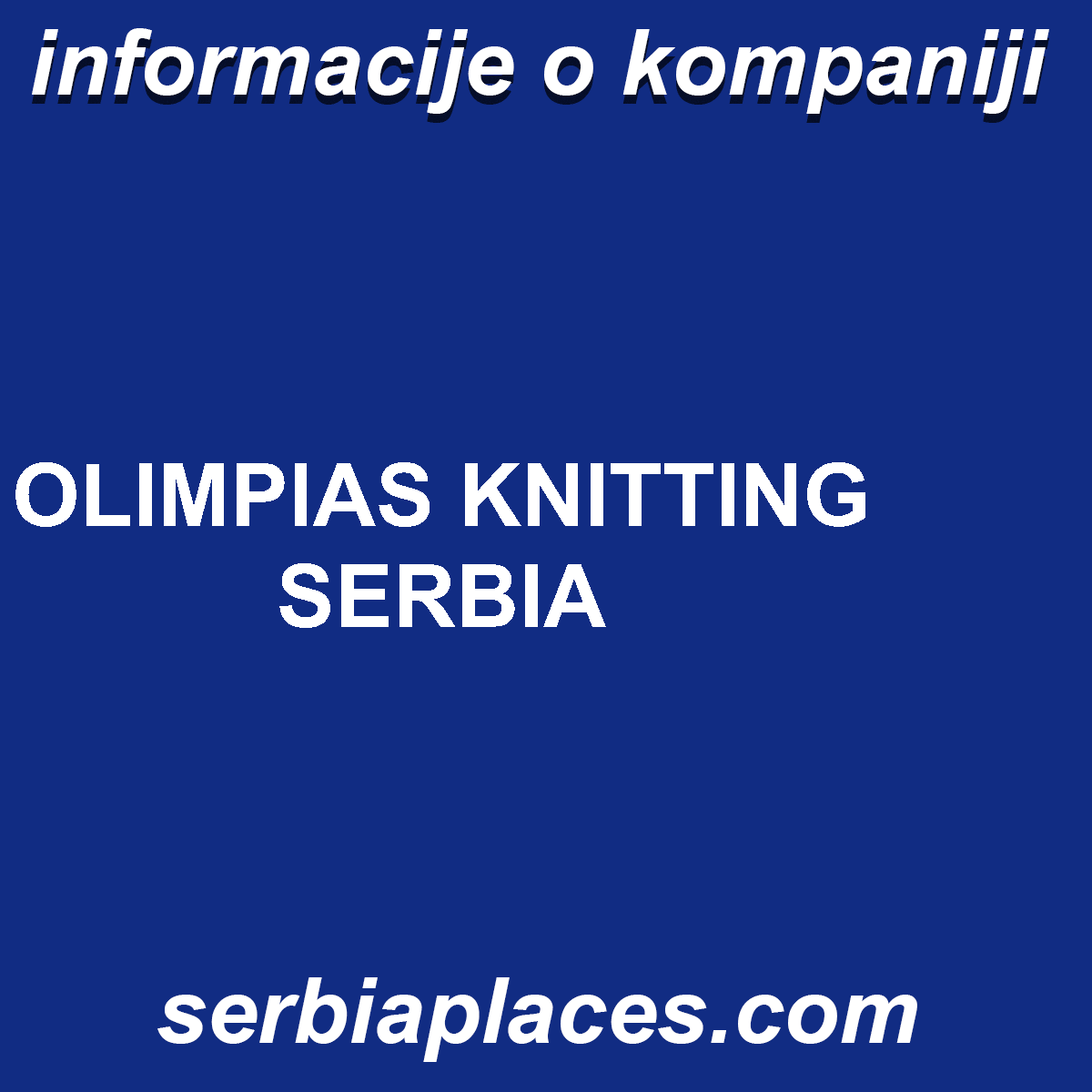 OLIMPIAS KNITTING SERBIA