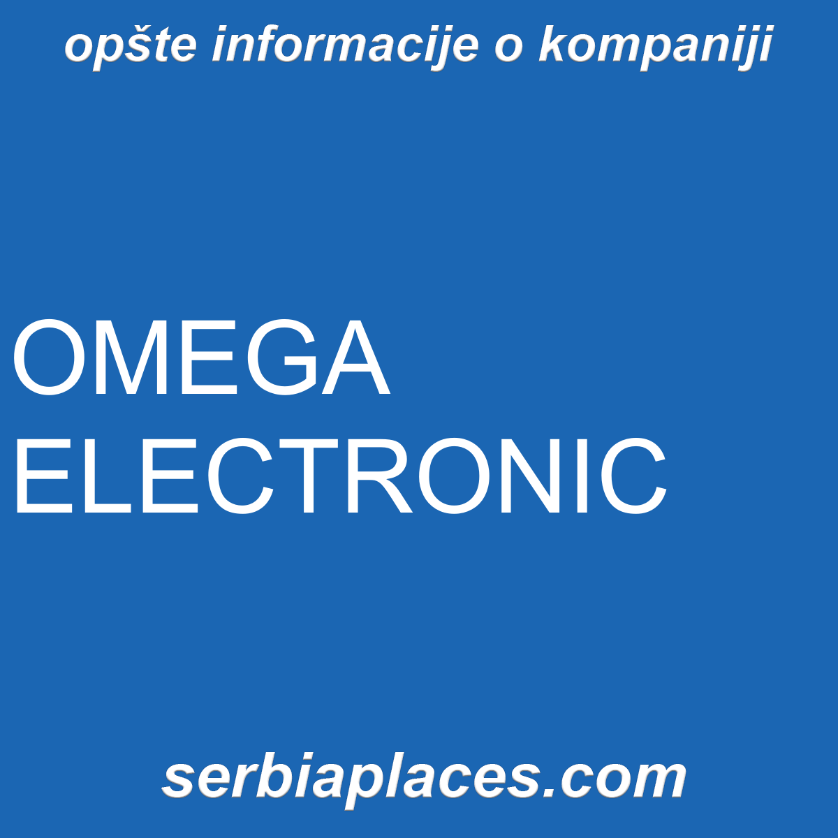 OMEGA ELECTRONIC