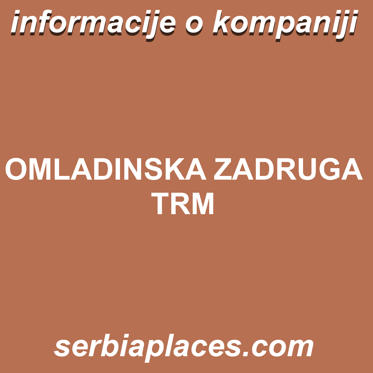 OMLADINSKA ZADRUGA TRM