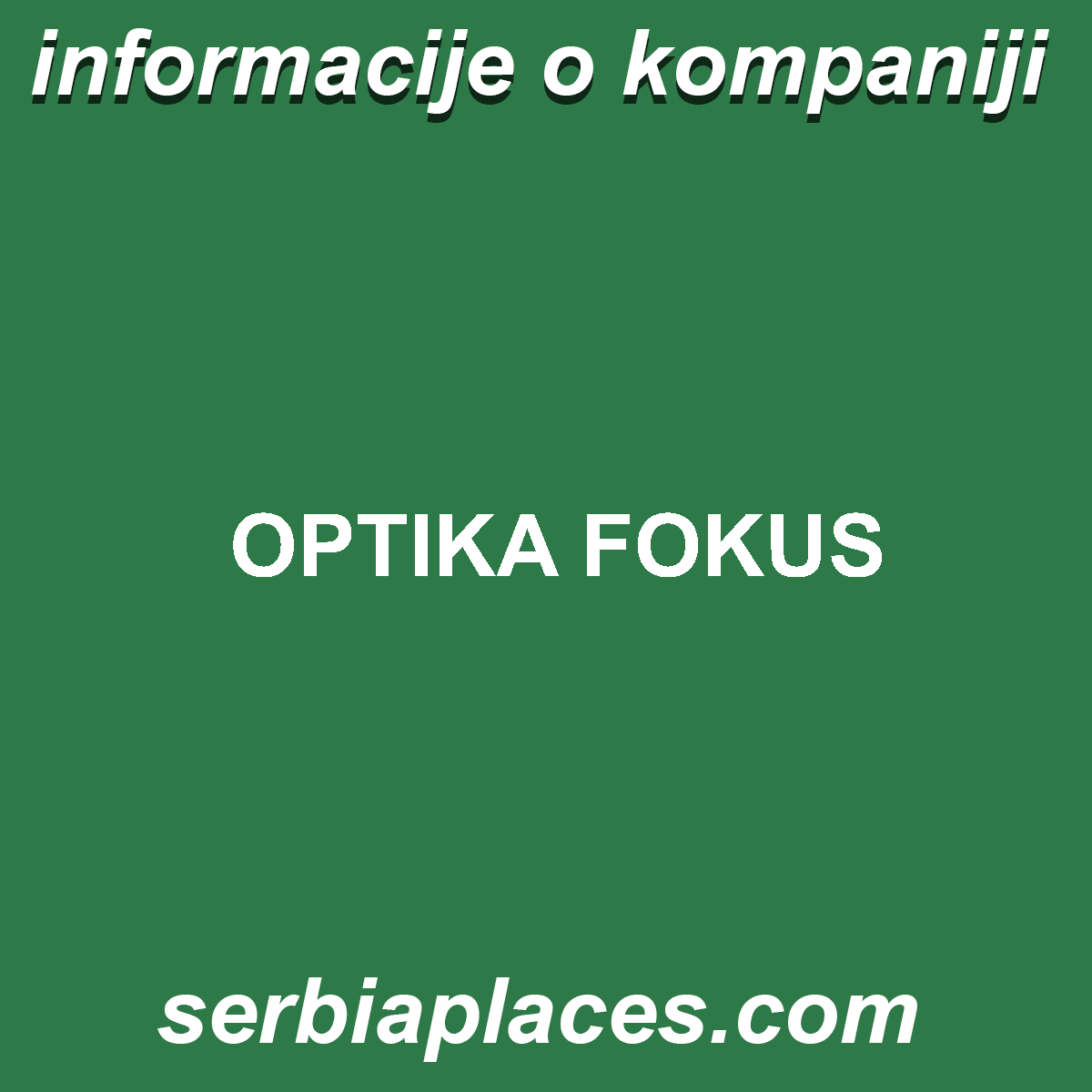 OPTIKA FOKUS