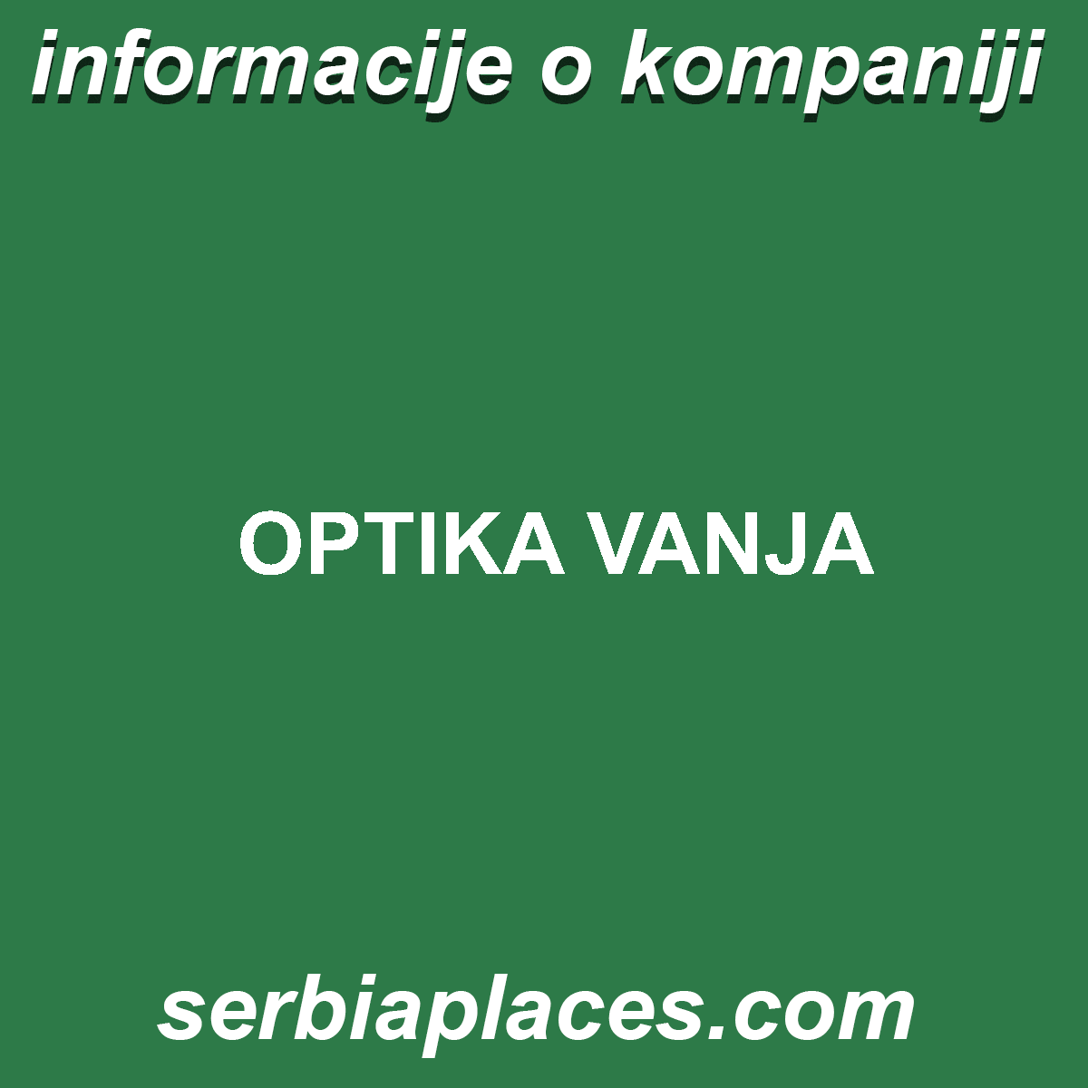 OPTIKA VANJA