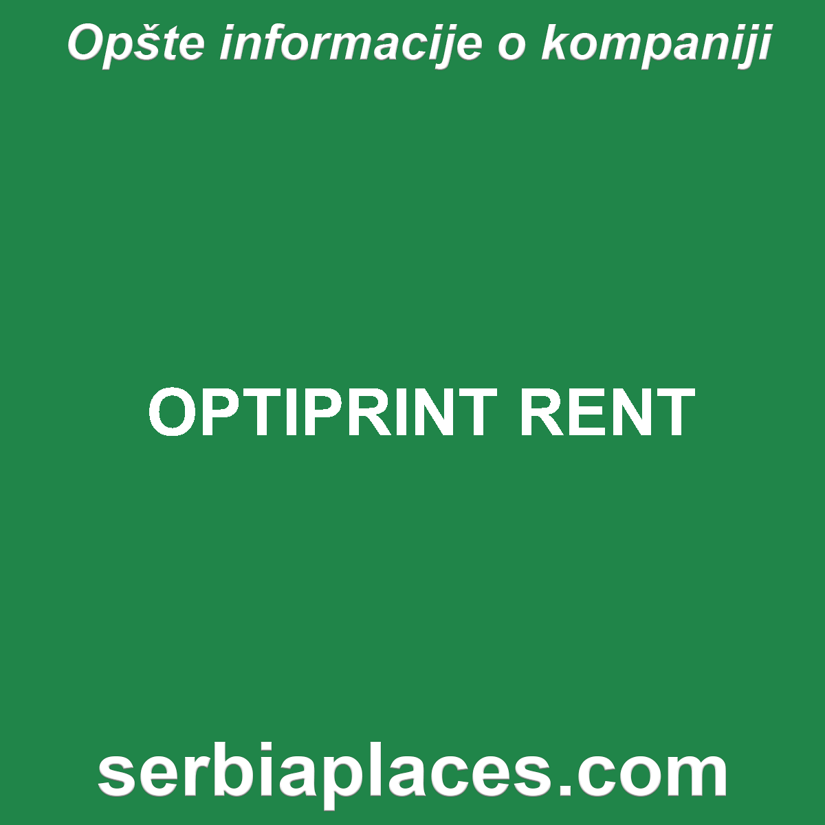 OPTIPRINT RENT