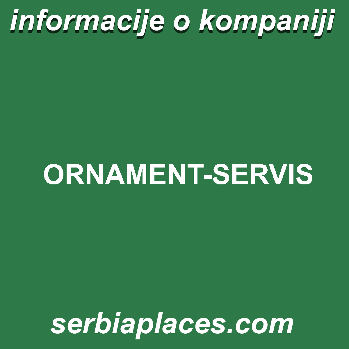 ORNAMENT-SERVIS