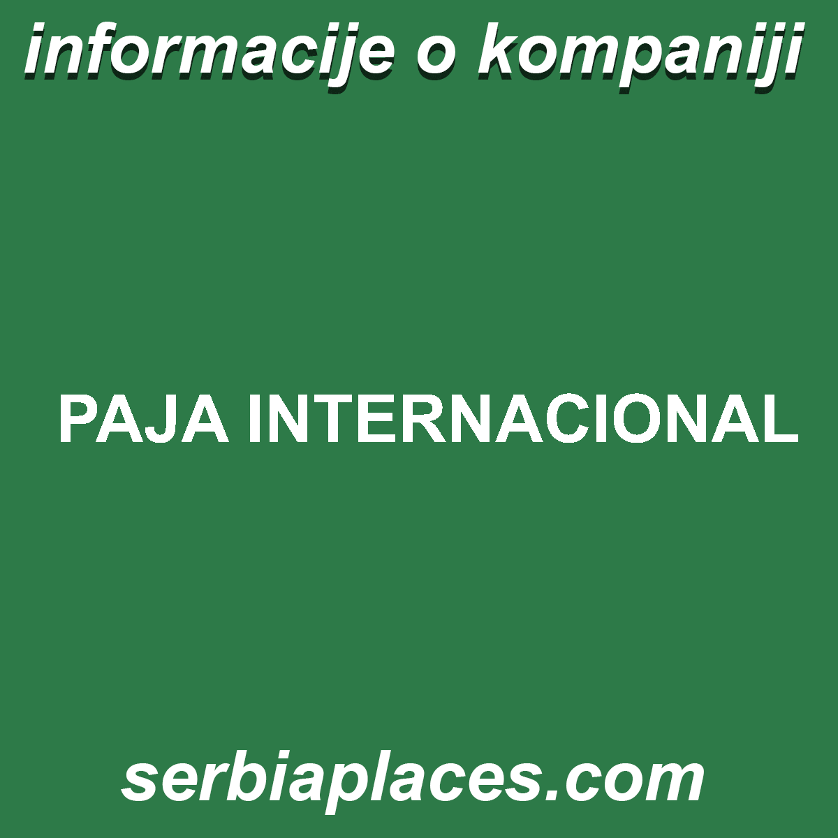 PAJA INTERNACIONAL