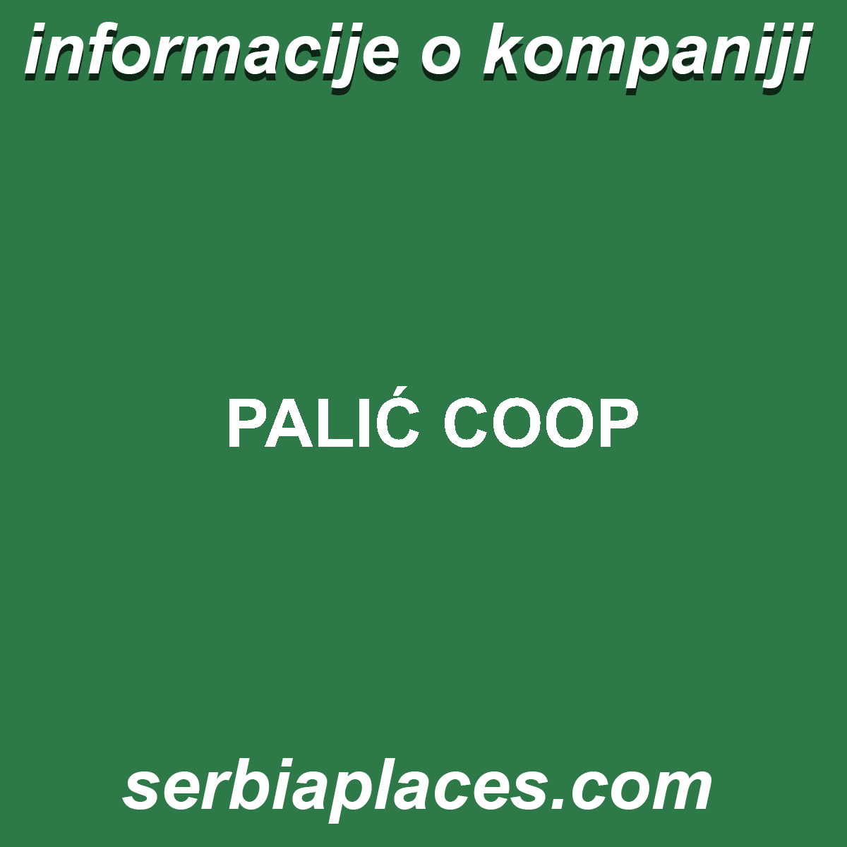 PALIĆ COOP