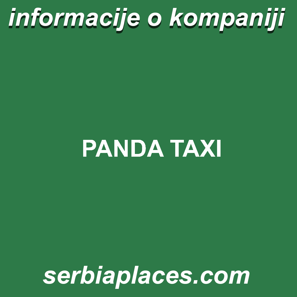 PANDA TAXI