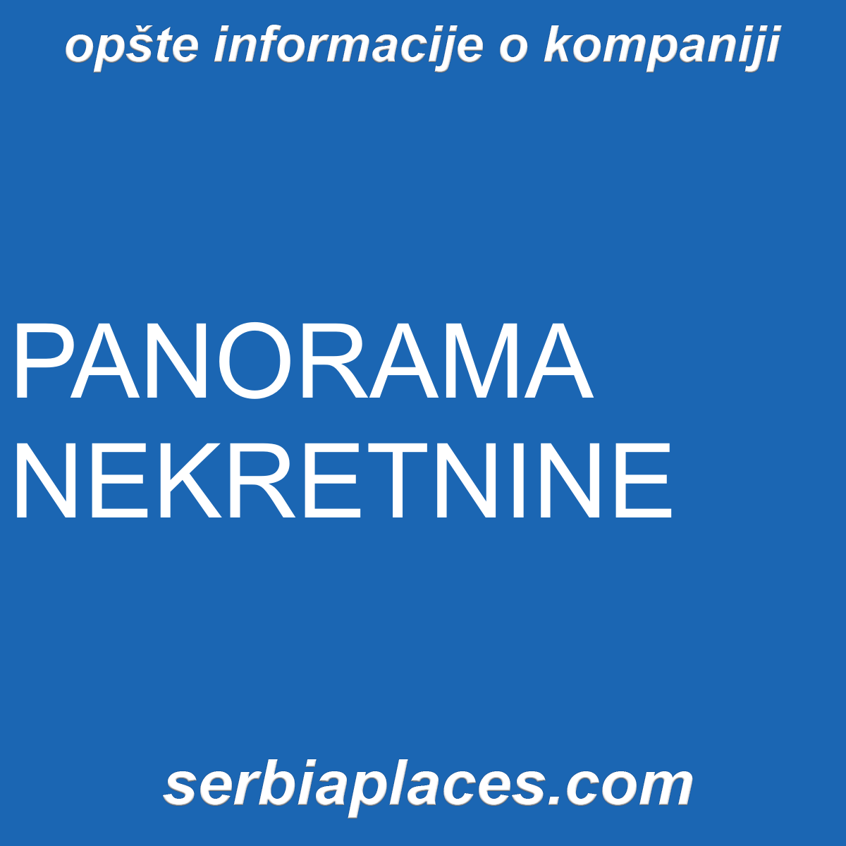 PANORAMA NEKRETNINE