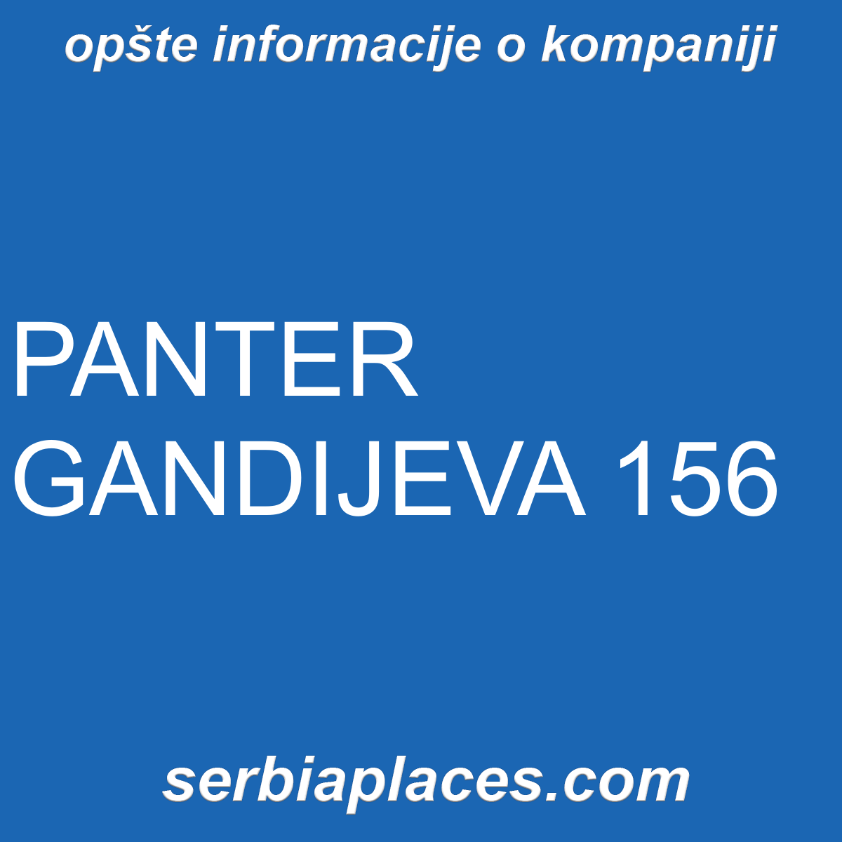 PANTER GANDIJEVA 156