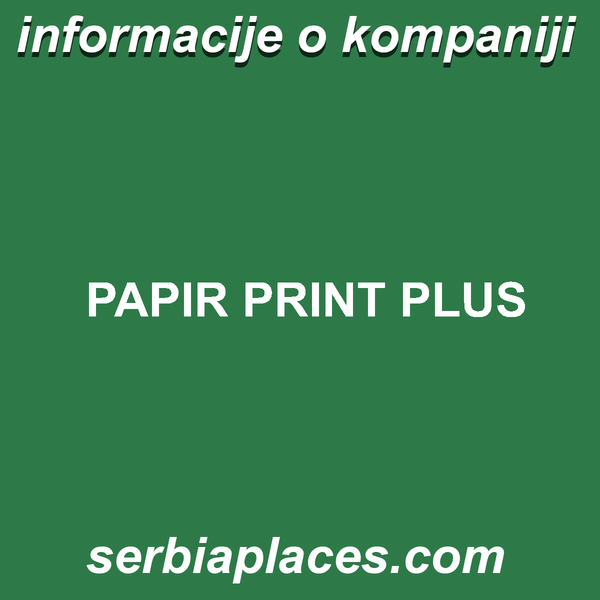 PAPIR PRINT PLUS
