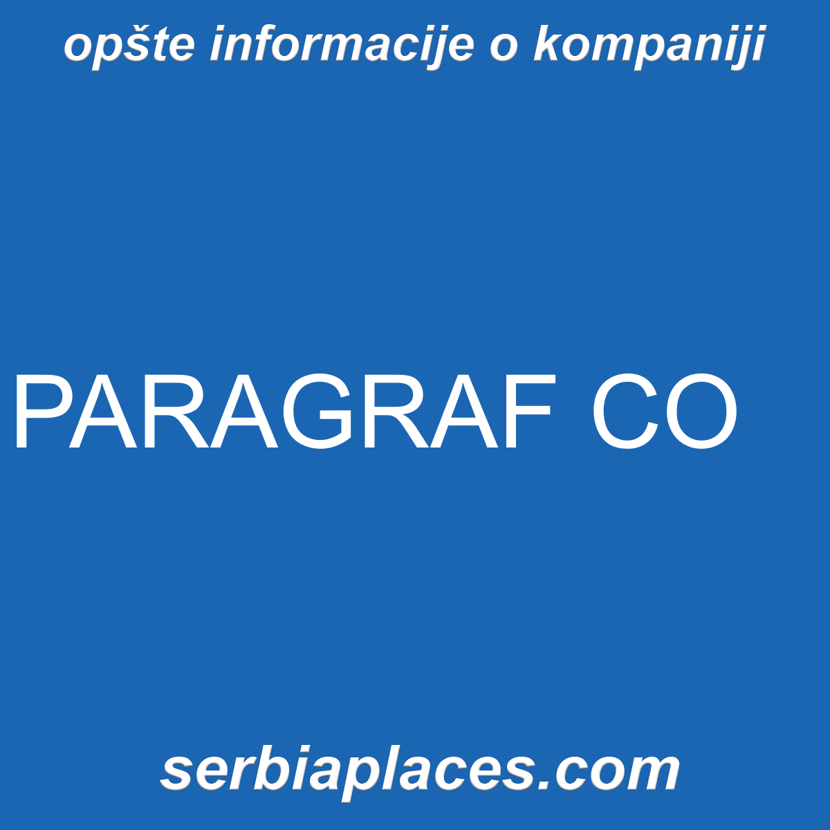 PARAGRAF CO