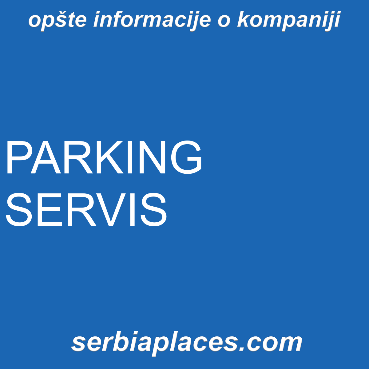 PARKING SERVIS