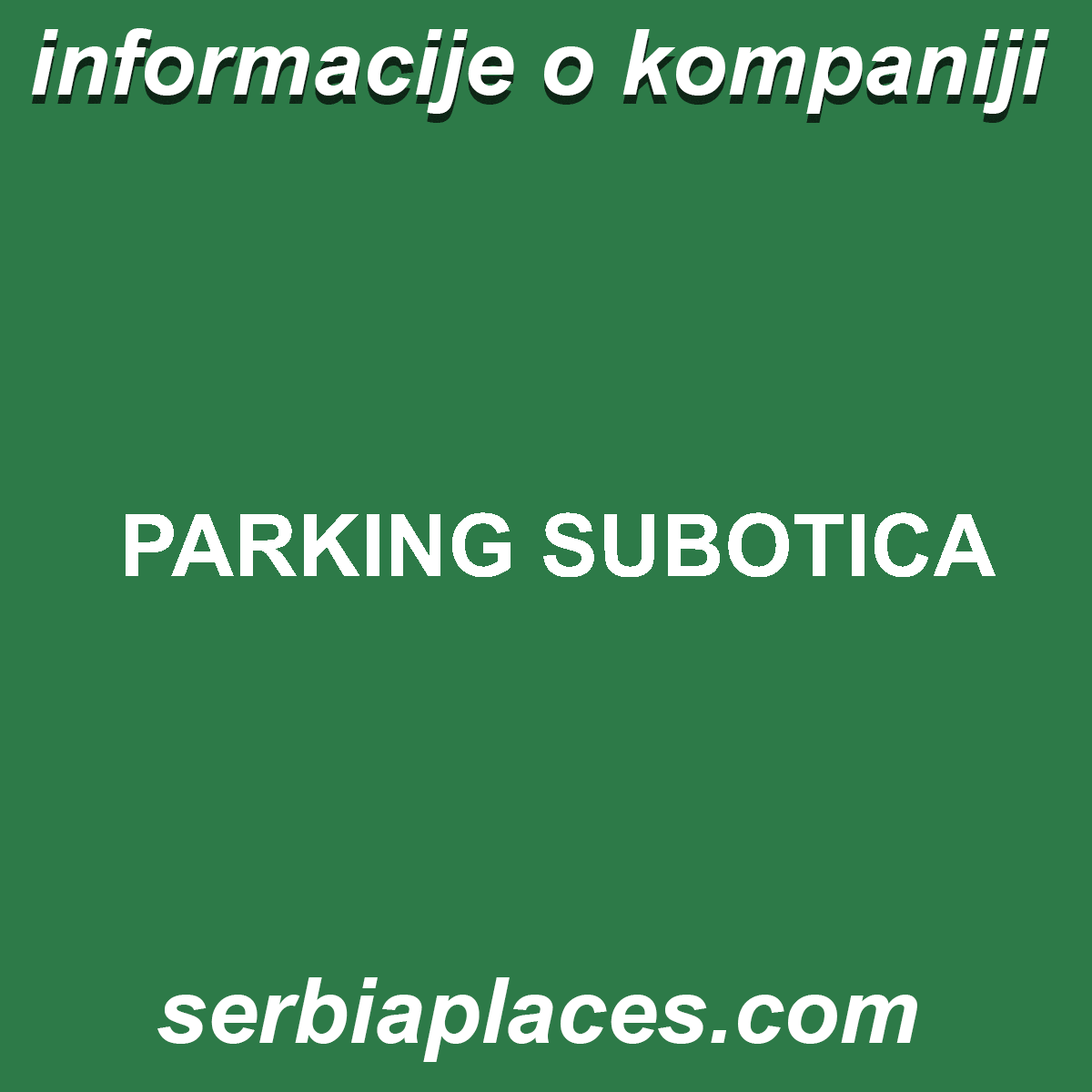 PARKING SUBOTICA