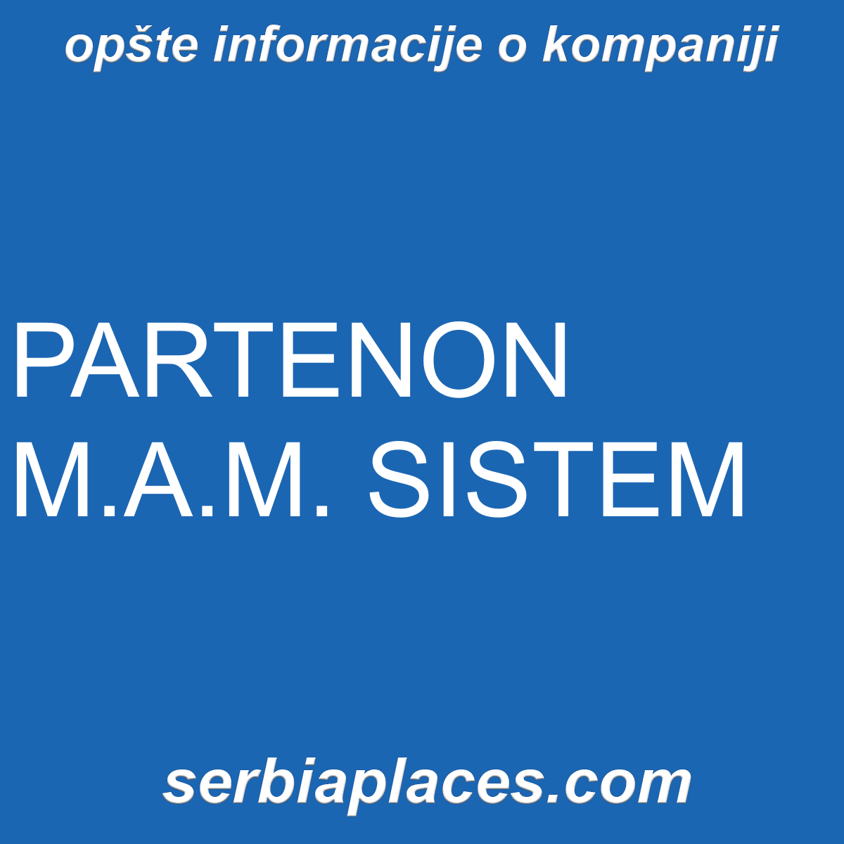 PARTENON M.A.M. SISTEM