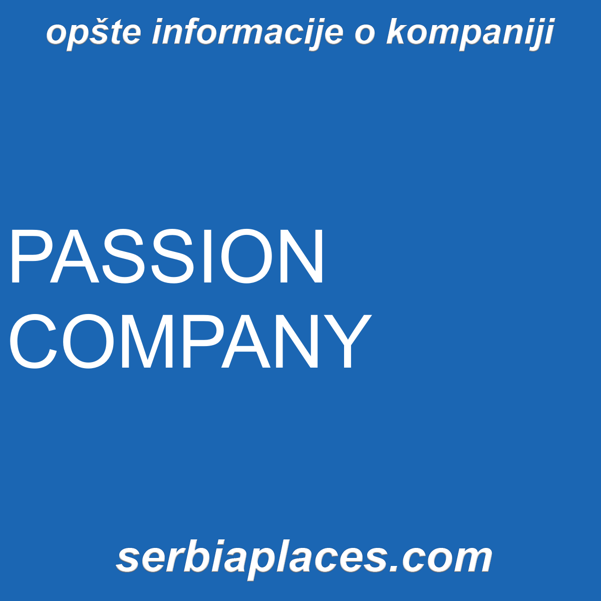 PASSION COMPANY