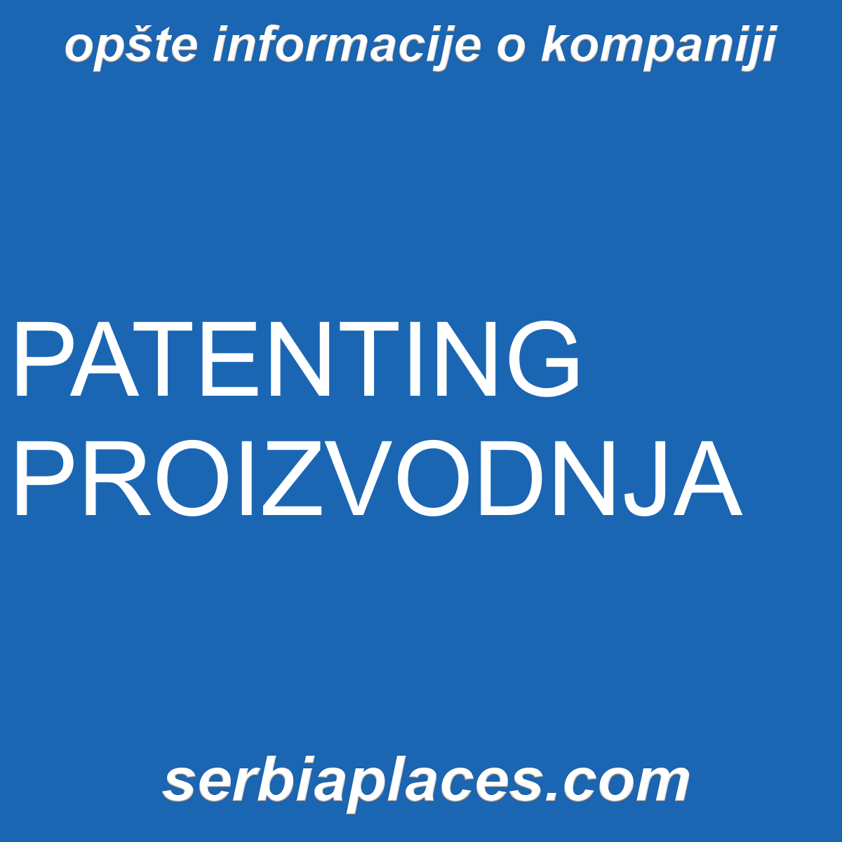 PATENTING PROIZVODNJA