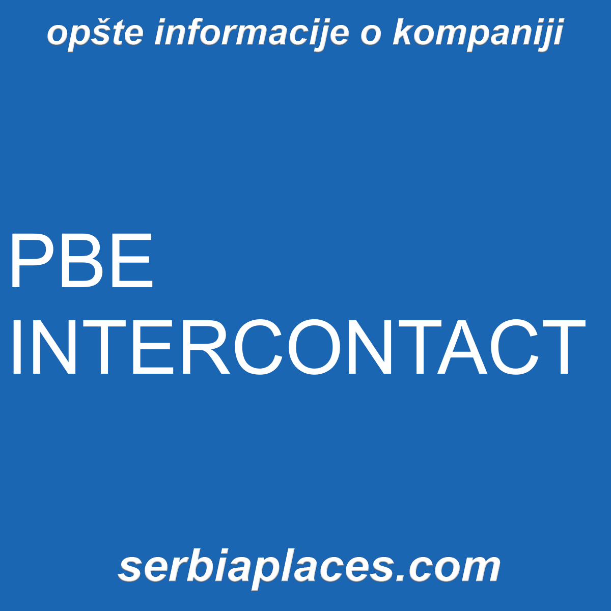 PBE INTERCONTACT