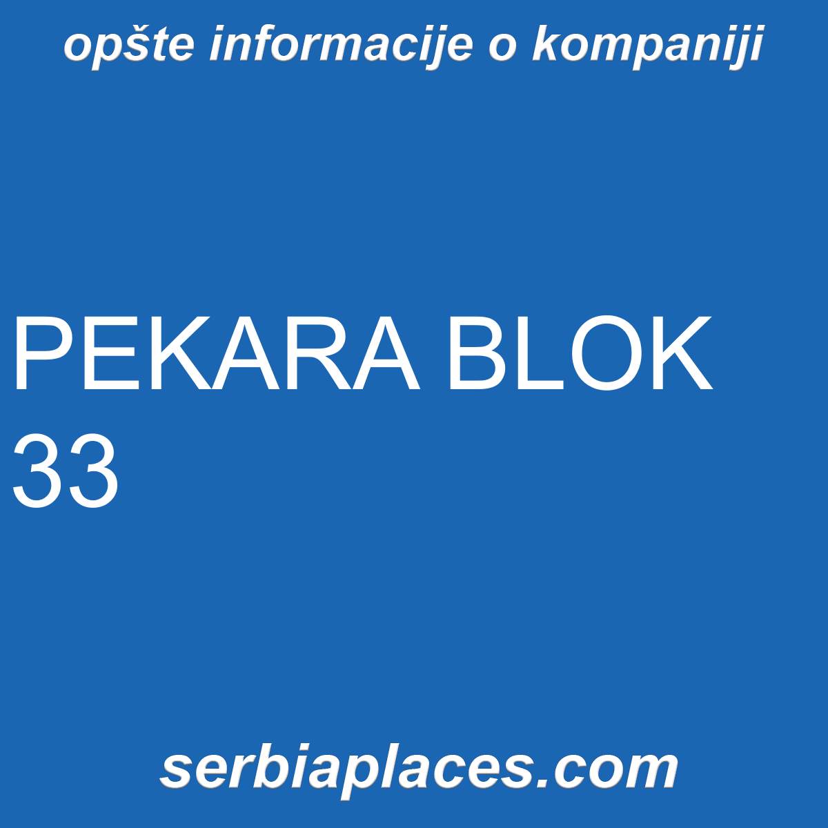PEKARA BLOK 33