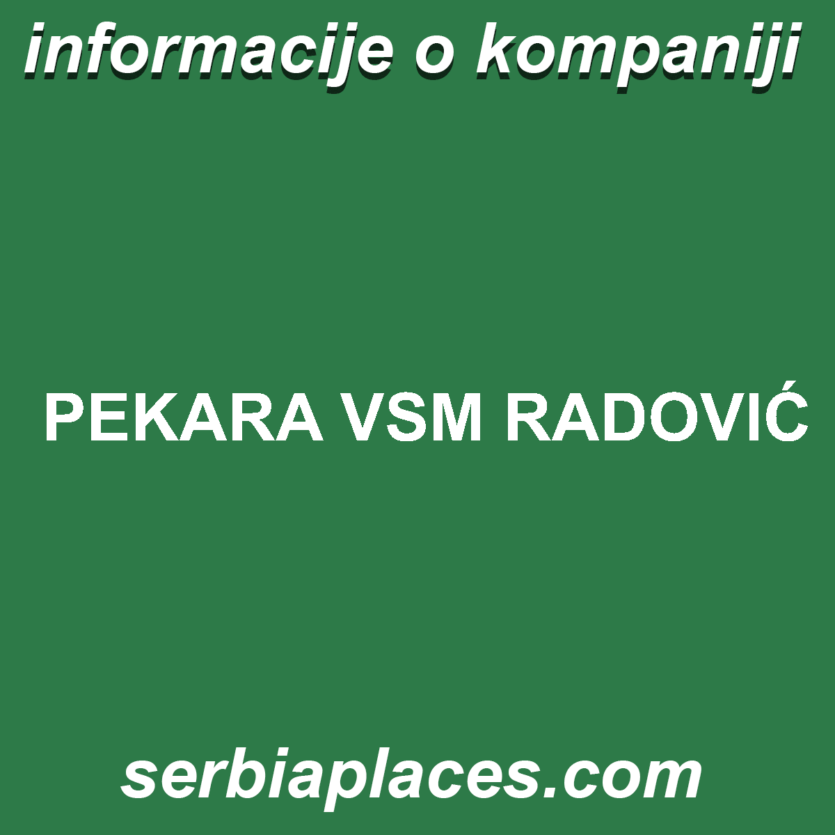 PEKARA VSM RADOVIĆ