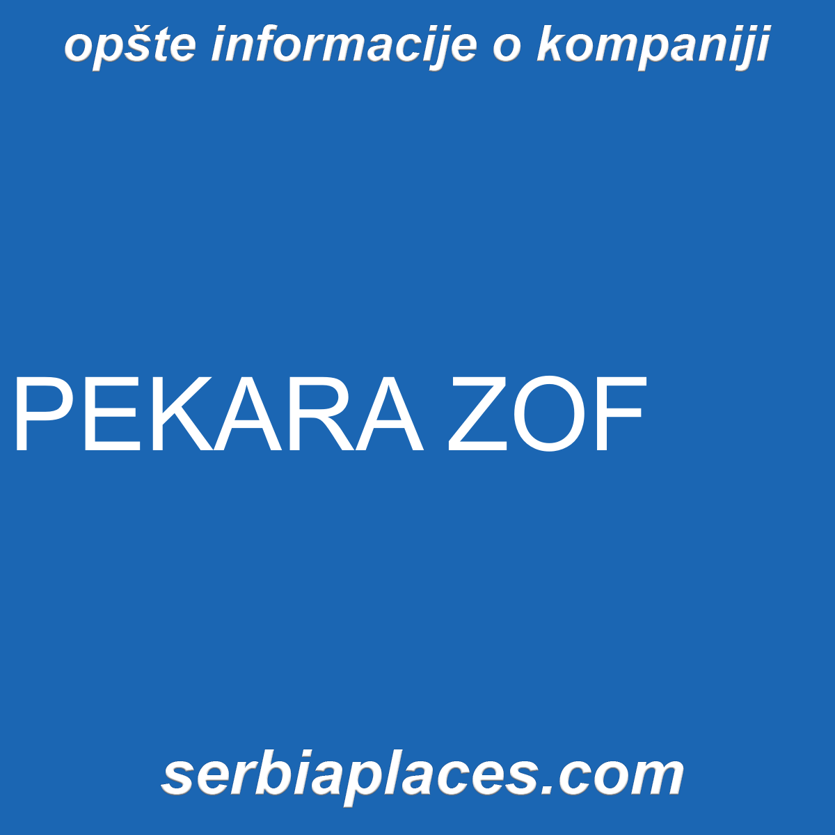 PEKARA ZOF