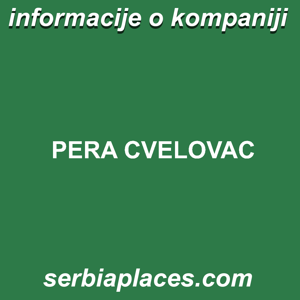 PERA CVELOVAC