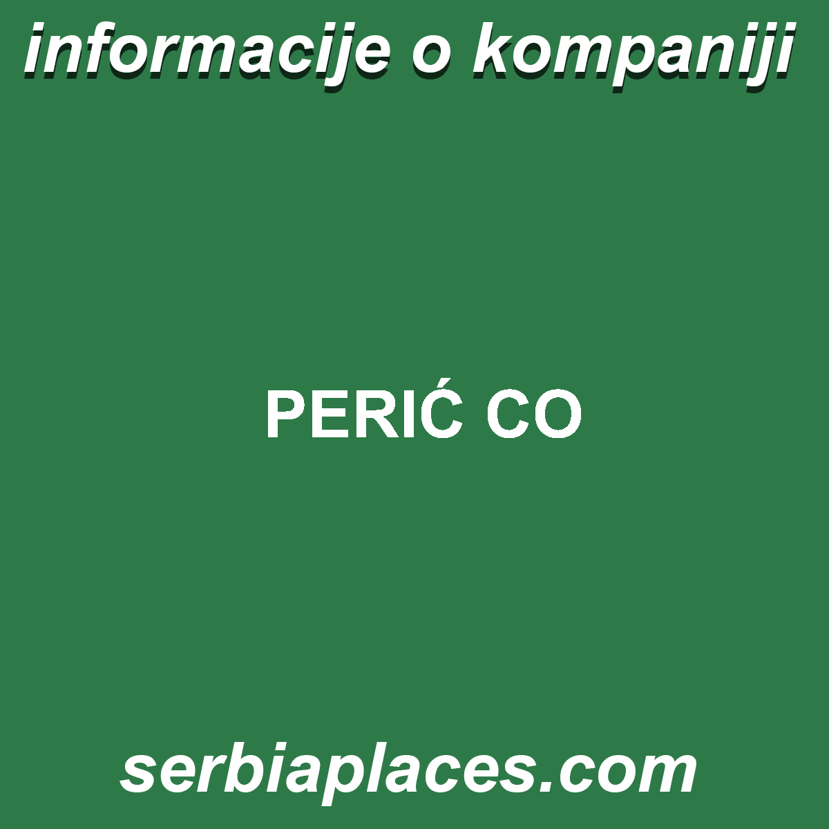 PERIĆ CO