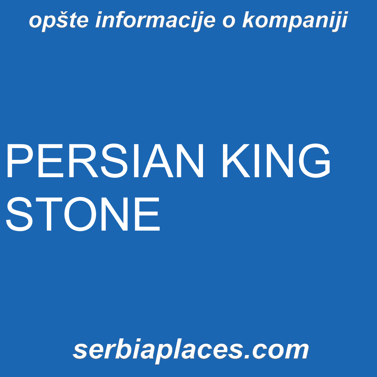 PERSIAN KING STONE