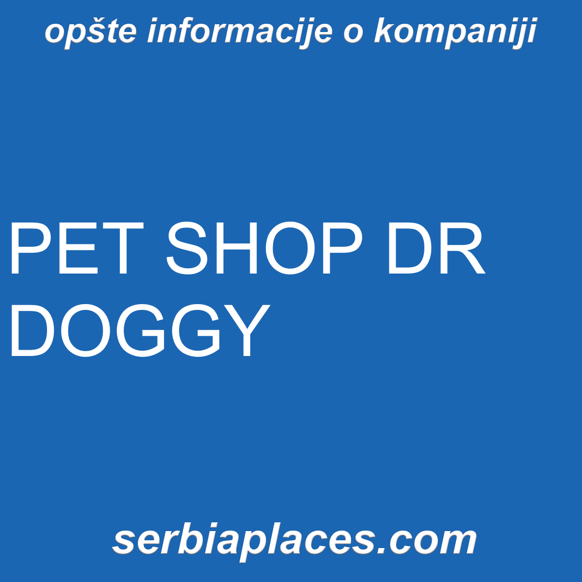 PET SHOP DR DOGGY