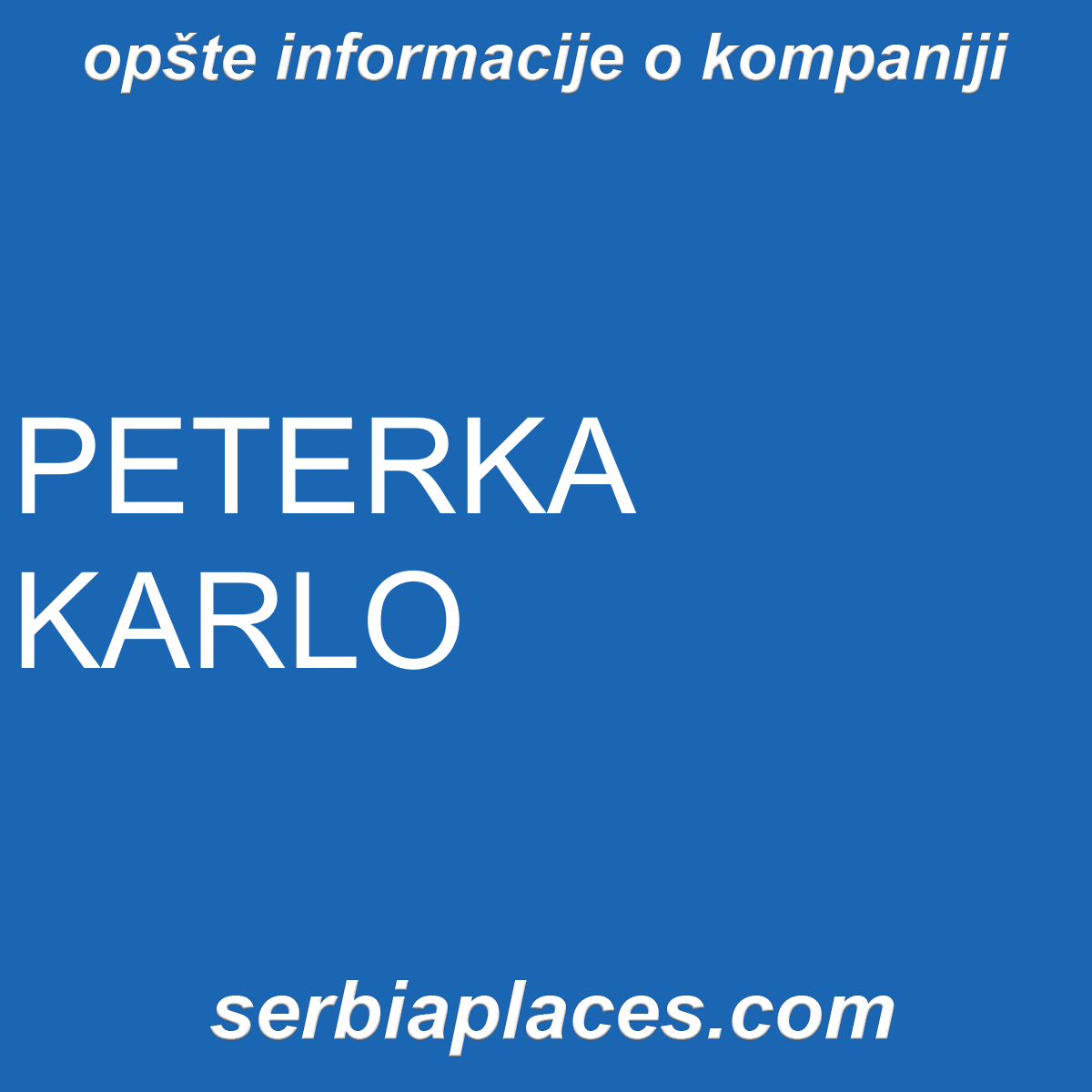 PETERKA KARLO