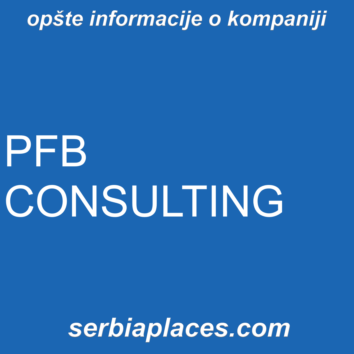 PFB CONSULTING