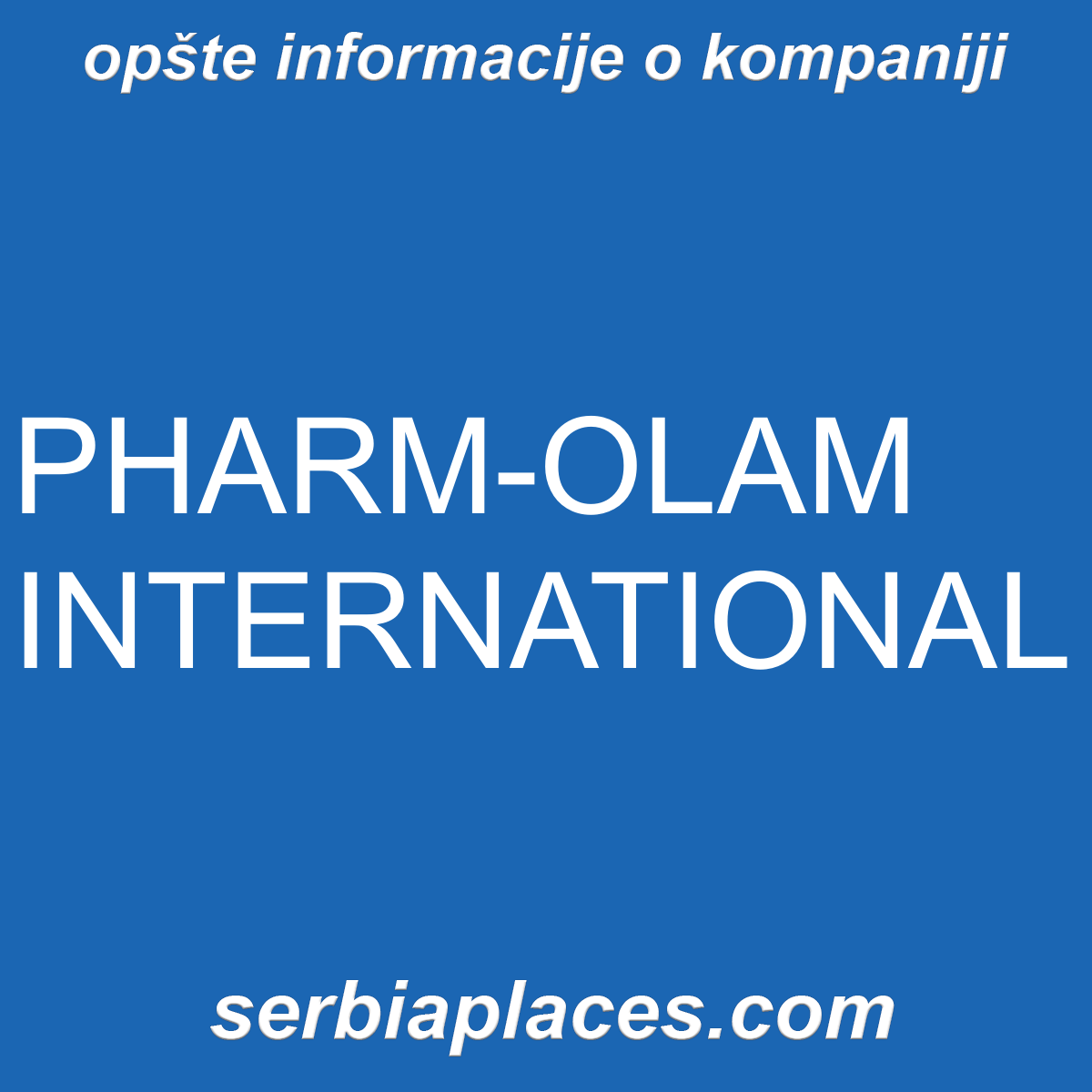 PHARM-OLAM INTERNATIONAL