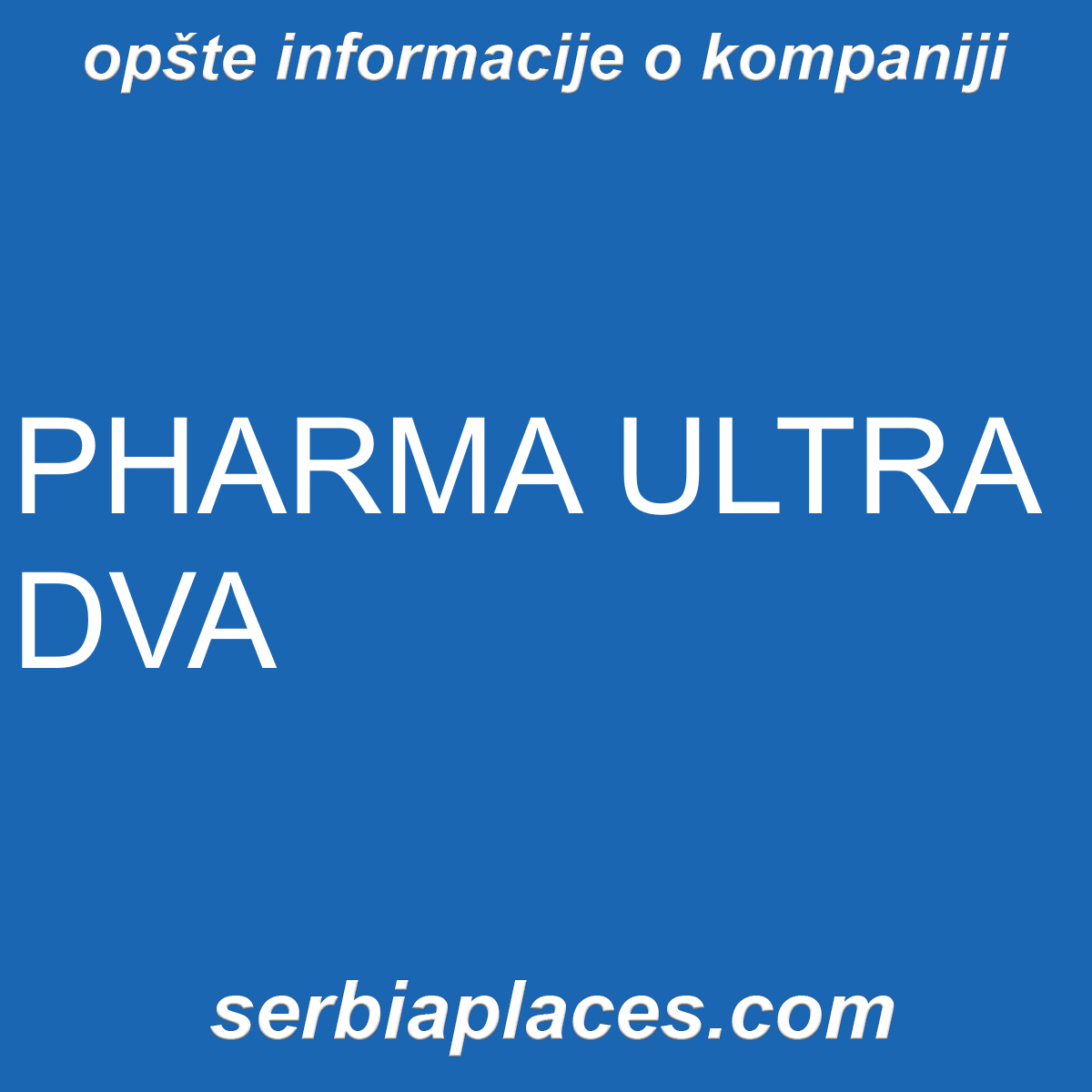 PHARMA ULTRA DVA