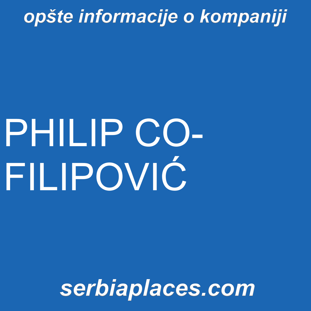 PHILIP CO-FILIPOVIĆ