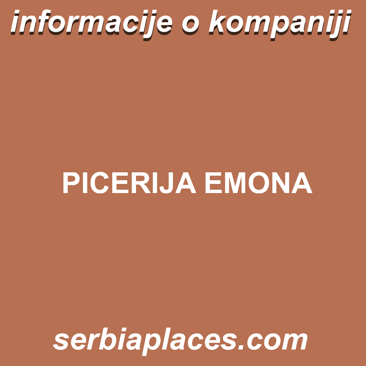 PICERIJA EMONA