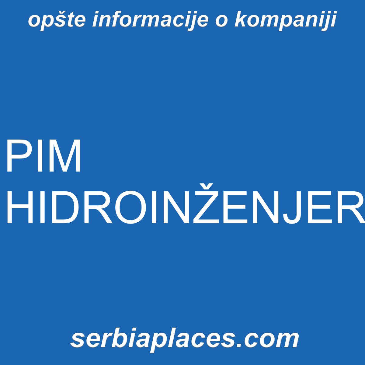 PIM HIDROINŽENJERING