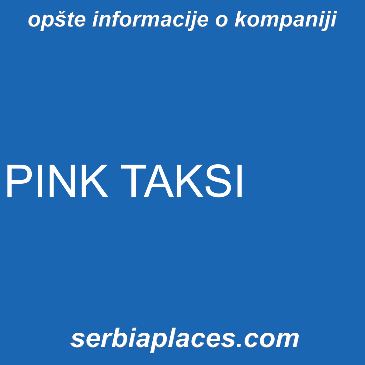 PINK TAKSI