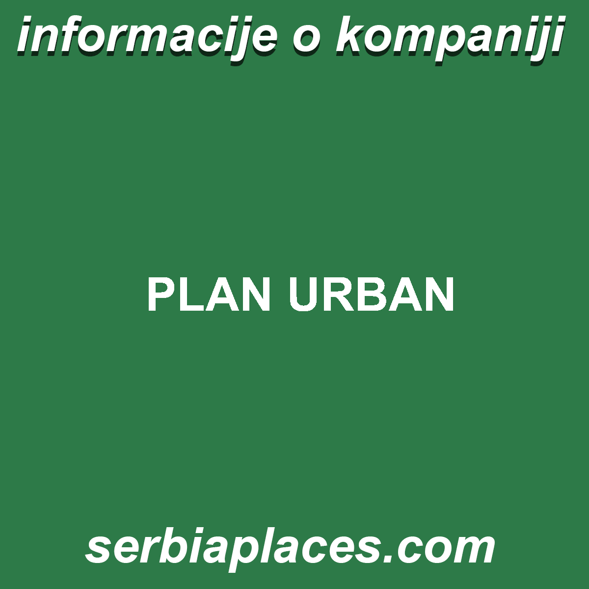 PLAN URBAN