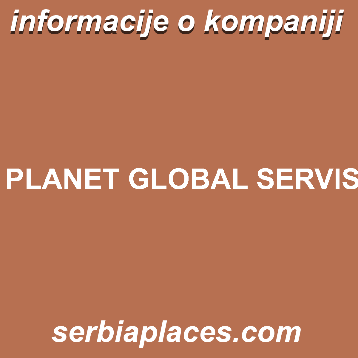 PLANET GLOBAL SERVIS
