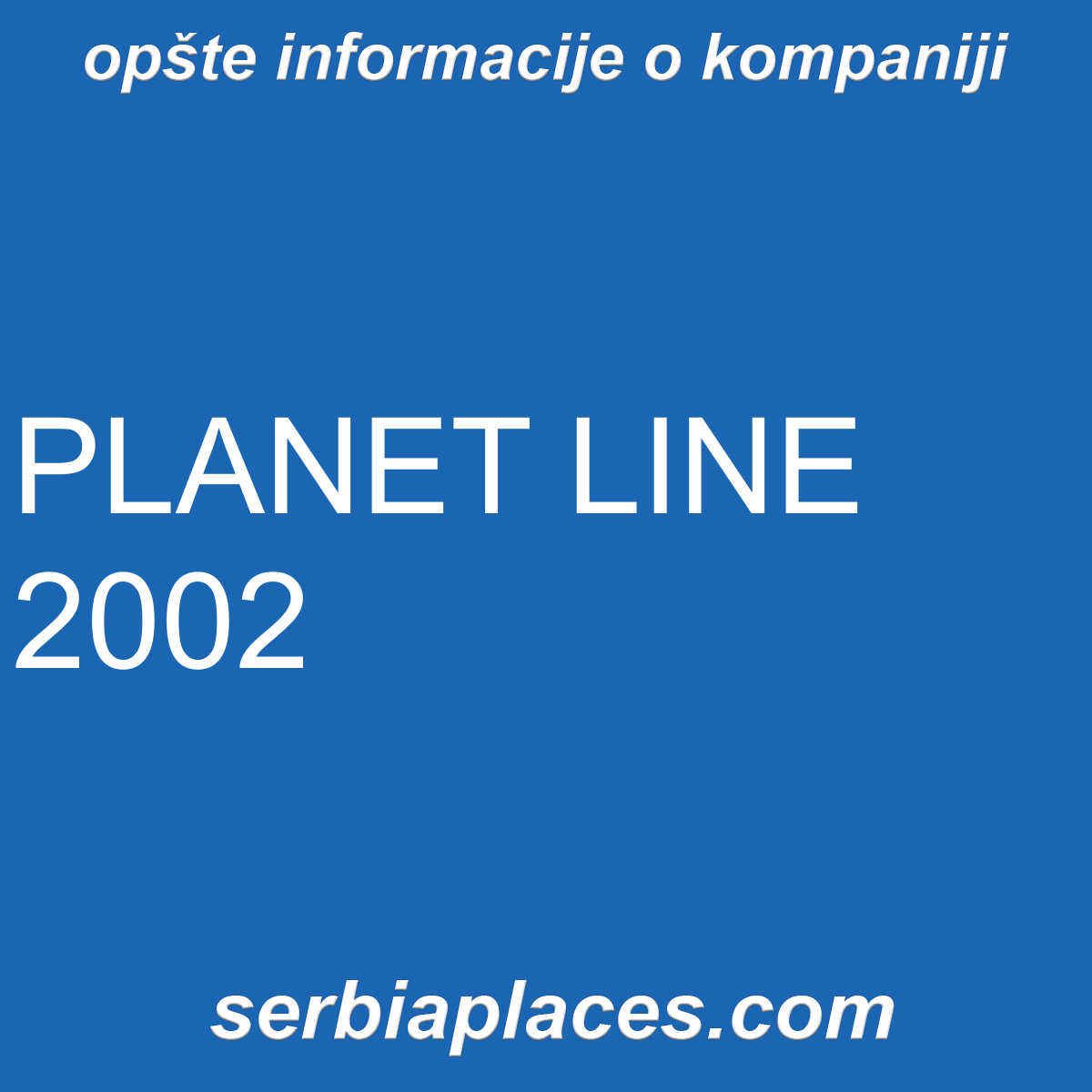 PLANET LINE 2002