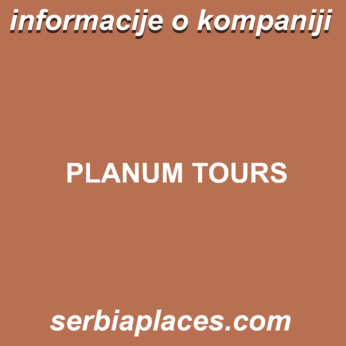 PLANUM TOURS