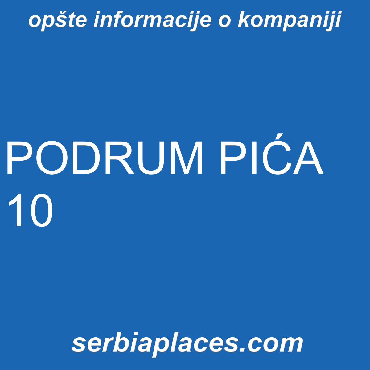 PODRUM PIĆA 10