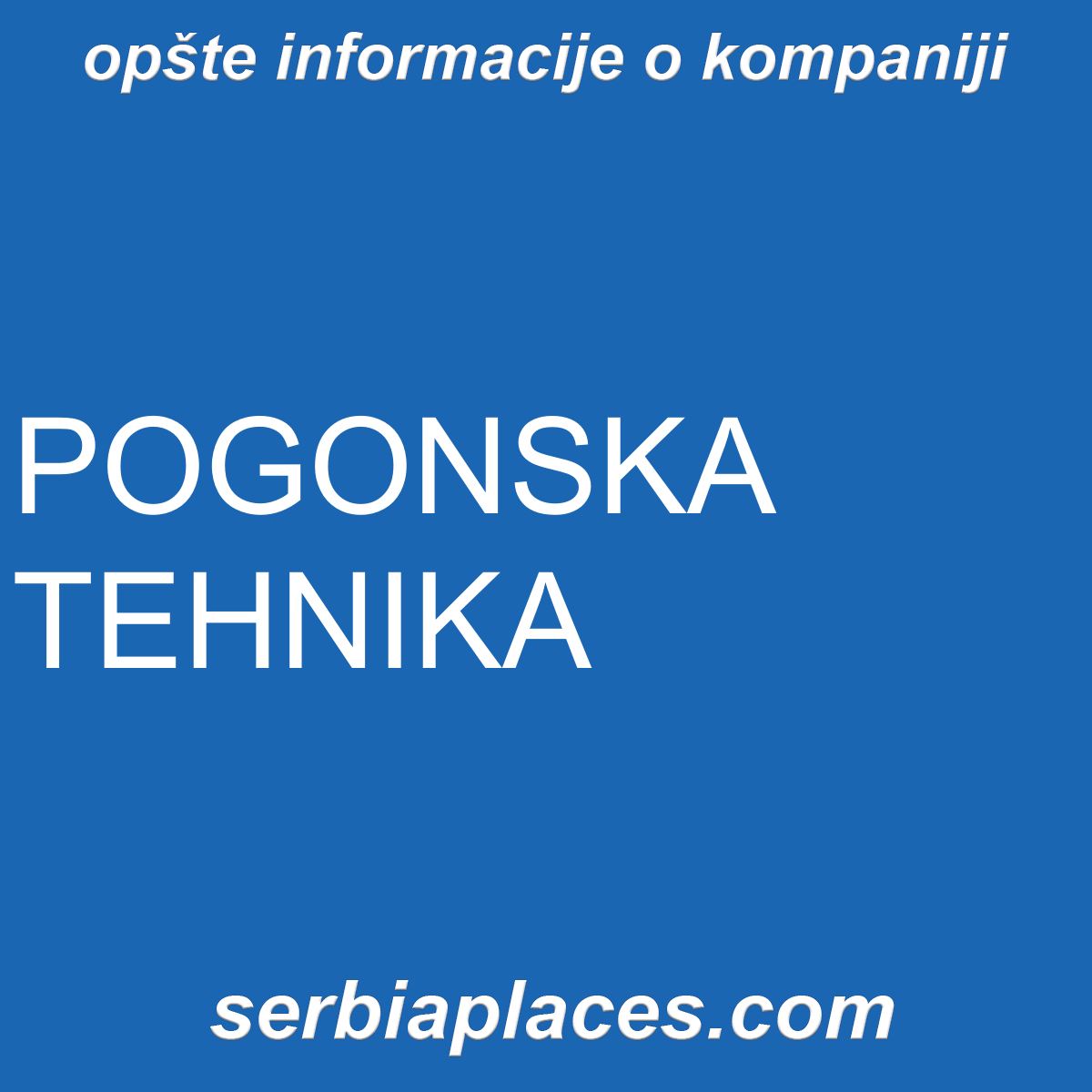 POGONSKA TEHNIKA