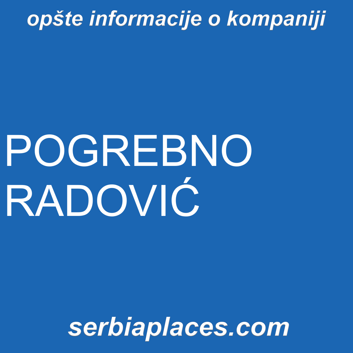 POGREBNO RADOVIĆ