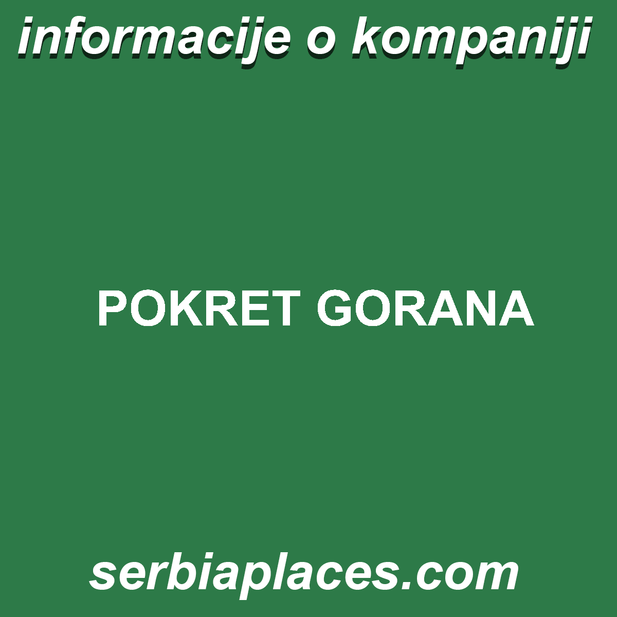POKRET GORANA