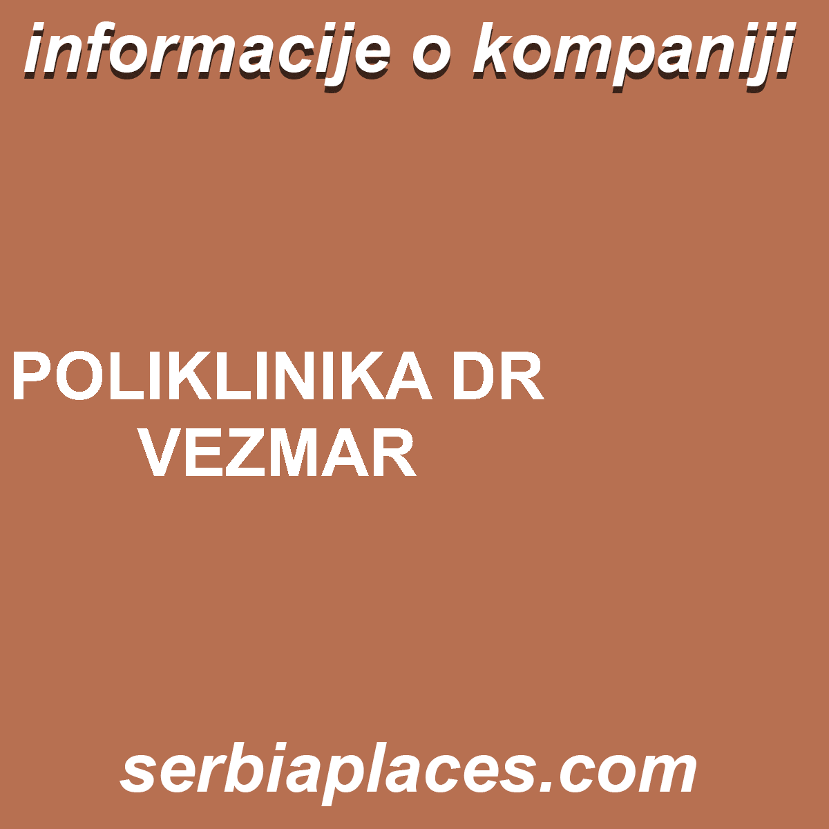 POLIKLINIKA DR VEZMAR