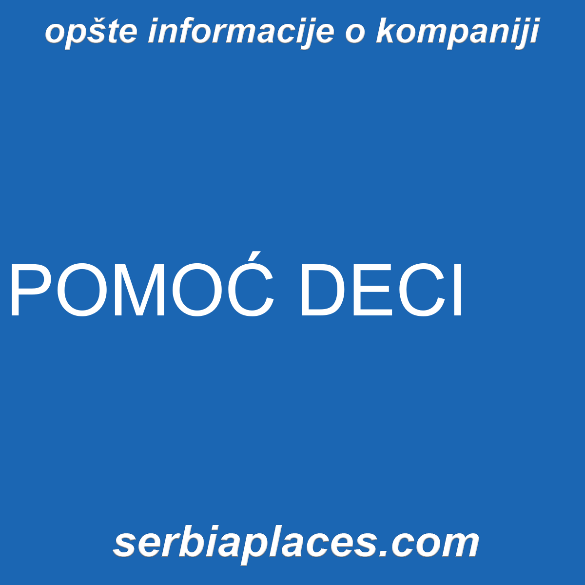 POMOĆ DECI