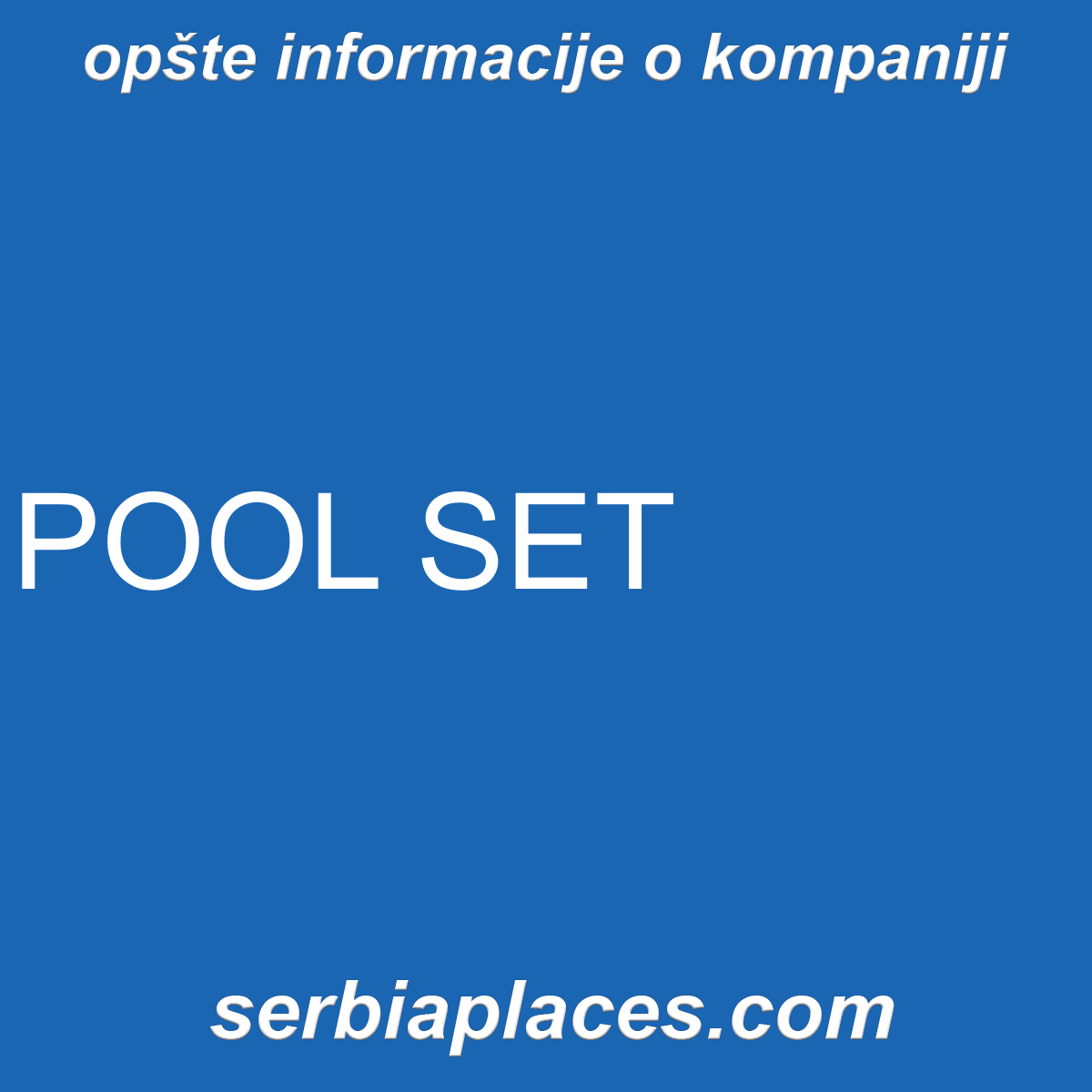 POOL SET