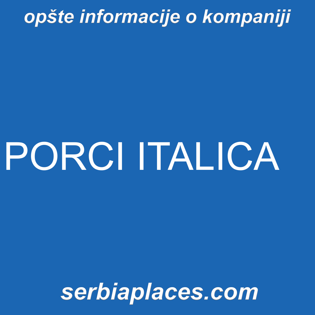 PORCI ITALICA