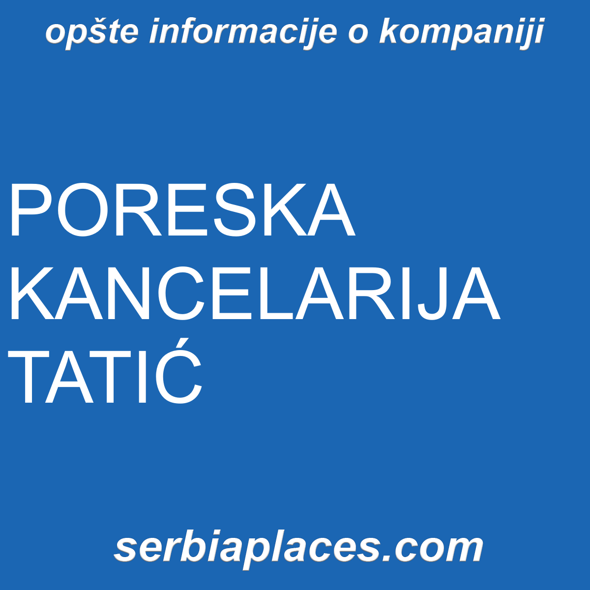 PORESKA KANCELARIJA TATIĆ